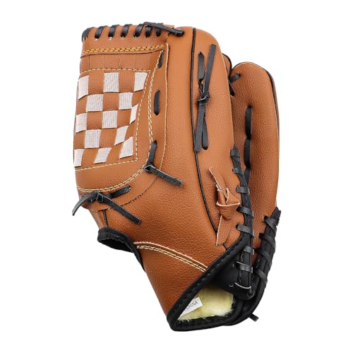 POFET Baseball-Handschuh, Sport-Schlaghandschuhe mit Baseball-PU-Leder, verstellbar und bequem, 11,5 Zoll Handschuh für die Linke Hand, Wurf für die rechte Hand POFET Baseball-Handschuh, Sport-Schlaghandschuhe mit Baseball-PU-Leder, verstellbar und bequem, 11,5 Zoll Handschuh für die Linke Hand, Wurf für die rechte Hand von POFET