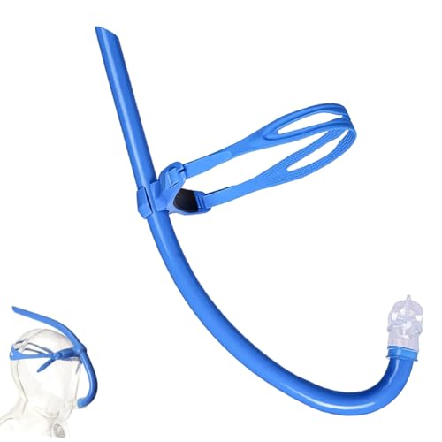 POFET Training Schwimmen Schnorchel für Runde Schwimmen, ideale Passform, Schwimmer-Schnorchel mit Flüssigkeit Silikon Mundstück verstellbaren Riemen Swivel Stirnband POFET Training Schwimmen Schnorchel für Runde Schwimmen, ideale Passform, Schwimmer-Schnorchel mit Flüssigkeit Silikon Mundstück verstellbaren Riemen Swivel Stirnband von POFET