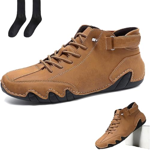 POIOZXD Vogldeck - wasserdichte und atmungsaktive orthopädische Schuhe, wasserdichte Unisex-Wanderschuhe, Schuhe für Herren und Damen (Braun, 42 EU) von POIOZXD