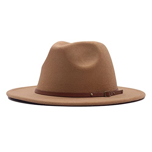 POIUIYQA Fedora Hut Damen Herren Jazz Cap Breite Krempe Filzhut mit Lederband Unisex Trilby Outdoor Leoparden Korndruck Cap POIUIYQA Fedora Hut Damen Herren Jazz Cap Breite Krempe Filzhut mit Lederband Unisex Trilby Outdoor Leoparden Korndruck Cap von POIUIYQA