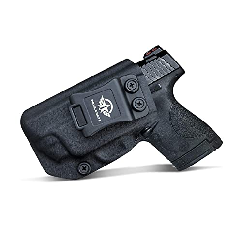 Kydex IWB Holster For Smith & Wesson M&P Shield M2.0 9mm 40 S&W / Crimson Trace Laser / Integrated CT Laser Isnside Waistband Concealed Carry Holster Guns Accessories (Black - Laser, Left Hand) Kydex IWB Holster For Smith & Wesson M&P Shield M2.0 9mm 40 S&W / Crimson Trace Laser / Integrated CT Laser Isnside Waistband Concealed Carry Holster Guns Accessories (Black - Laser, Left Hand) von PoLe.Craft