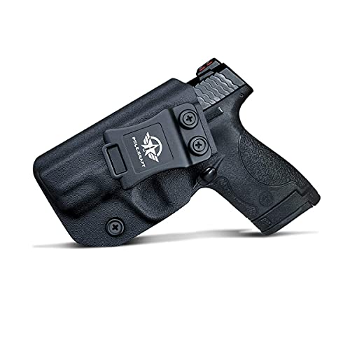 Kydex IWB Holster for Smith & Wesson M&P Shield M2.0 9mm 40 S&W/Crimson Trace Laser/Integrated CT Laser Isnside Waistband Concealed Carry Holster Guns Accessories (Black - No Laser, Left Hand) Kydex IWB Holster for Smith & Wesson M&P Shield M2.0 9mm 40 S&W/Crimson Trace Laser/Integrated CT Laser Isnside Waistband Concealed Carry Holster Guns Accessories (Black - No Laser, Left Hand) von PoLe.Craft
