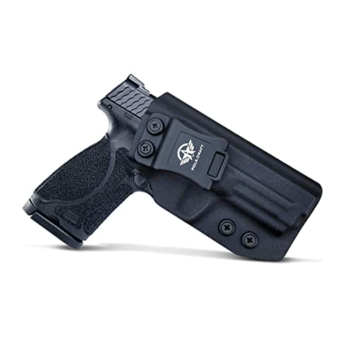 M&P 9mm Holster, M&P 2.0 Holster IWB Kydex Holster for Smith & Wesson M&P 9mm M2.0 4"/4.25" Pistol Case - Innen Bund verdeckt tragen Holster M&P 9mm 2.0 Zubehör (Black, Right Hand Draw (IWB)) von POLE.CRAFT