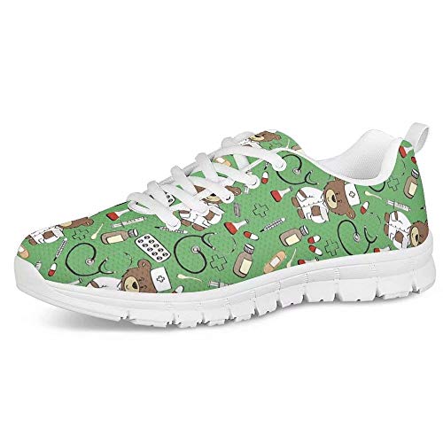 POLERO Nurse Shoes Pflegeschuhe Damen Sneakers Schuhe Krankenschwester leichte Laufen Walking Mesh Flats Tennis Schuhe Laufschuhe für Frauen Sport Wohnungen gr Größe 39 POLERO Nurse Shoes Pflegeschuhe Damen Sneakers Schuhe Krankenschwester leichte Laufen Walking Mesh Flats Tennis Schuhe Laufschuhe für Frauen Sport Wohnungen gr Größe 39 von POLERO