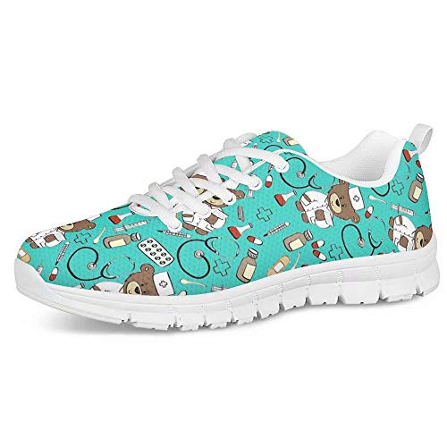 POLERO Nurse Shoes Pflegeschuhe Damen Sneakers Schuhe Krankenschwester leichte Laufen Walking Mesh Flats Tennis Schuhe Laufschuhe für Frauen Sport Wohnungen gr Größe 39 POLERO Nurse Shoes Pflegeschuhe Damen Sneakers Schuhe Krankenschwester leichte Laufen Walking Mesh Flats Tennis Schuhe Laufschuhe für Frauen Sport Wohnungen gr Größe 39 von POLERO