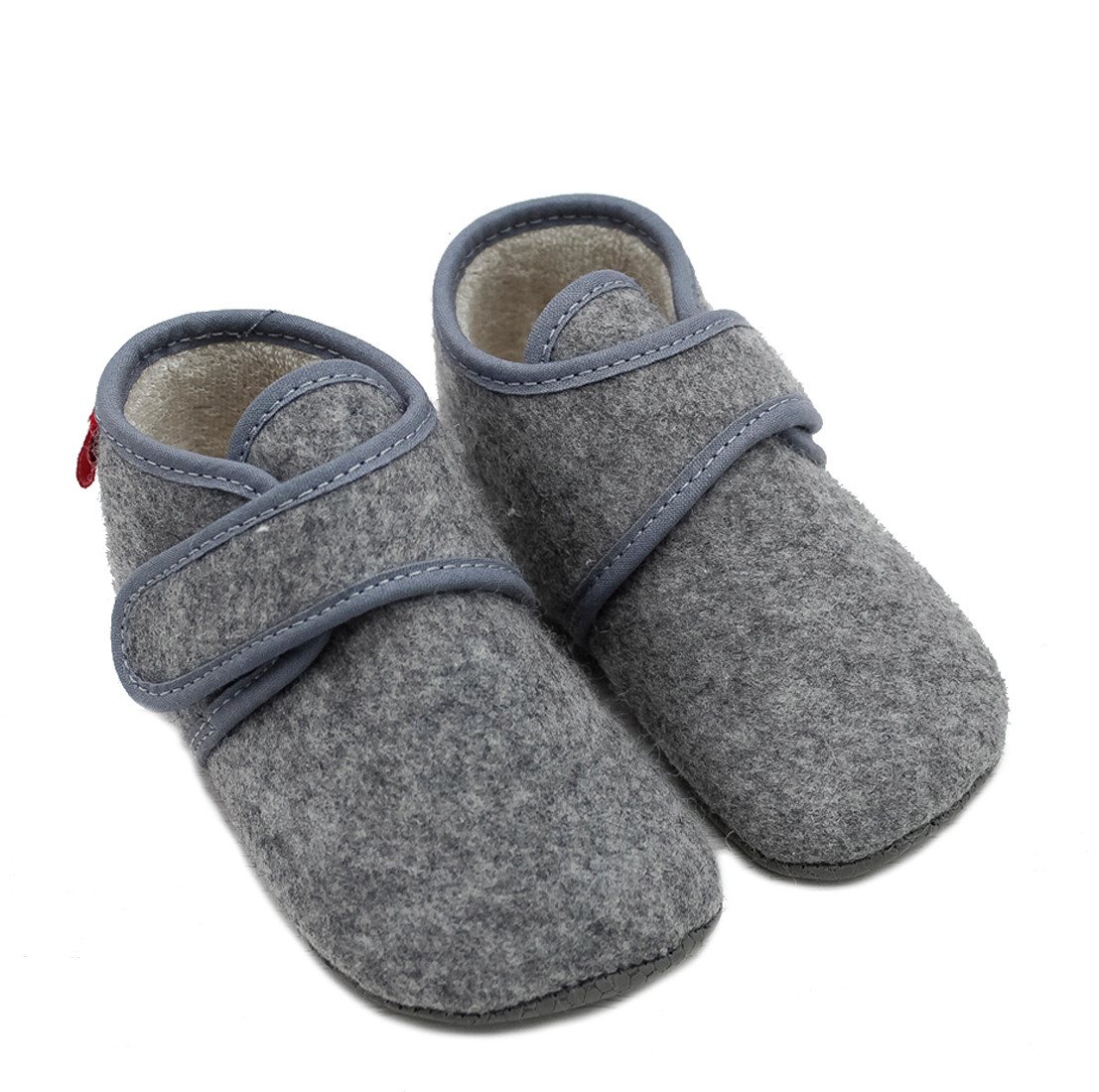 POLOLO Pololo Hausschuhe Barfußschuhe Krabbelschuhe Wolle Cosy Grau Klett Krabbelschuh POLOLO Pololo Hausschuhe Barfußschuhe Krabbelschuhe Wolle Cosy Grau Klett Krabbelschuh von POLOLO