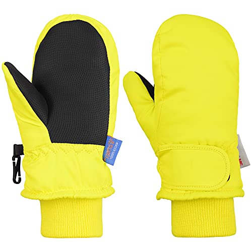 Kinder Skihandschuhe Winterhandschuhe Kinder und Kleinkinder Winddicht Skihandschuhe Fäustlinge Handschuhe Thermo warme Wintersport Outdoor Handschuhe winddicht atmungsaktiv 1 bis 6 Jungen Mädchen von PONCEAU