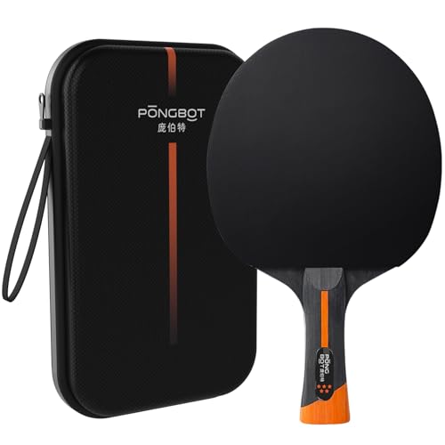 PONGBOT Five-Star Tischtennisschläger mit Hartschalenkoffer, Karbonfaser, 7-lagiger Klinge, Premium-Gummi, für Wettkampfturniere und ernsthafte Spieler PONGBOT Five-Star Tischtennisschläger mit Hartschalenkoffer, Karbonfaser, 7-lagiger Klinge, Premium-Gummi, für Wettkampfturniere und ernsthafte Spieler von PONGBOT