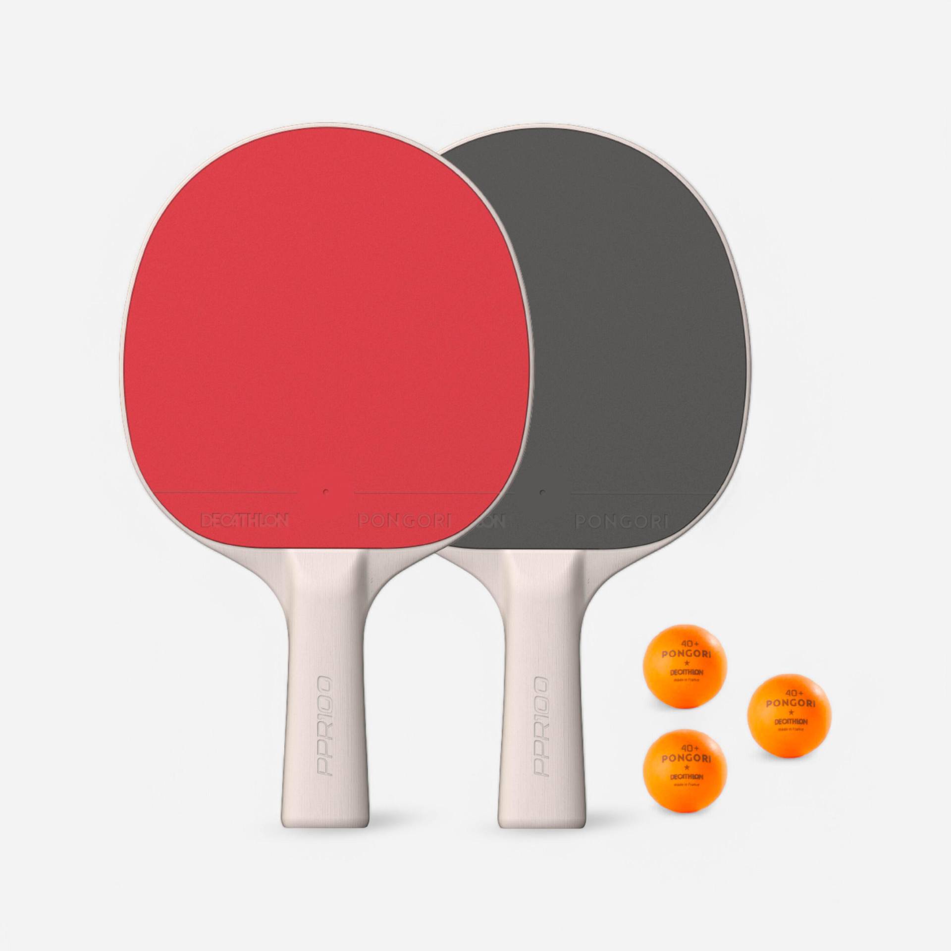 Tischtennis Set PPR 100 2 Schläger und 3 Bälle Tischtennis Set PPR 100 2 Schläger und 3 Bälle von PONGORI