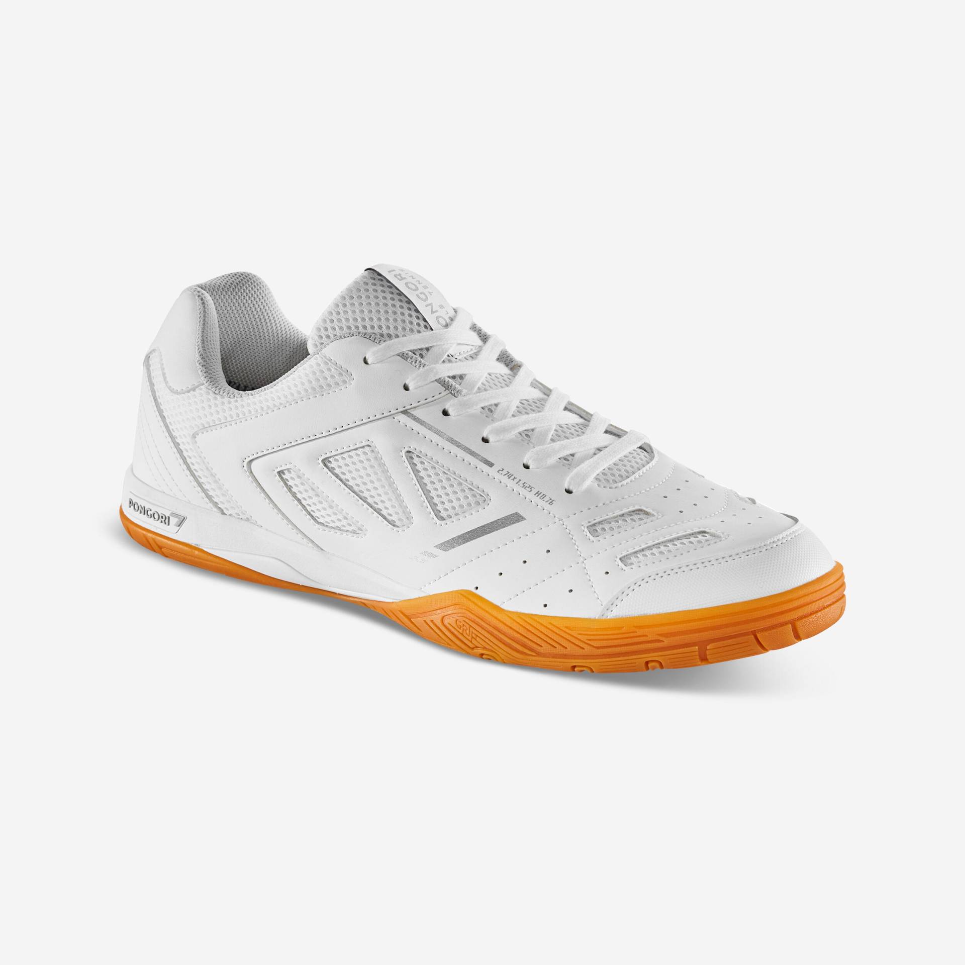 Tischtennisschuhe TTS 500 weiss/silber Tischtennisschuhe TTS 500 weiss/silber von PONGORI