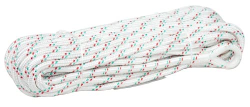 PONTTOR Ankerleine mit Kausch Bootsseil Bootsleine Tauwerk Seil Leine Festmacher für Anker Bootsanker, Polyester, 24-Fach geflochten, 10 mm x 15 m, weiß PONTTOR Ankerleine mit Kausch Bootsseil Bootsleine Tauwerk Seil Leine Festmacher für Anker Bootsanker, Polyester, 24-Fach geflochten, 10 mm x 15 m, weiß von PONTTOR