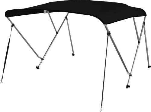 PONTTOR Bimini Top Deluxe Sonnenschutz mit 3 Armen, Aluminium L183xH117 cm, Verschiedene Breite, schwarz, Bootsverdeck Bootsabdeckung Sonnenverdeck Biminitopgröße BxLxH: 155-168x183x117 cm PONTTOR Bimini Top Deluxe Sonnenschutz mit 3 Armen, Aluminium L183xH117 cm, Verschiedene Breite, schwarz, Bootsverdeck Bootsabdeckung Sonnenverdeck Biminitopgröße BxLxH: 155-168x183x117 cm von PONTTOR