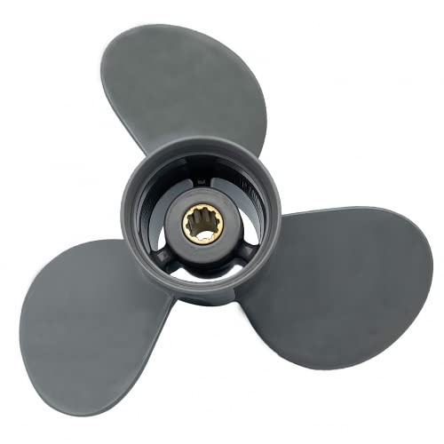 PONTTOR Propeller 25-30 PS, 9,9x13R, 3 Blade, 10 Zahn für HONDA Außenbordmotoren Boot Yacht von PONTTOR