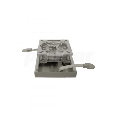 PONTTOR Schlitten mit Drehscheibe Drehteller aus Aluminium für Bootssitz Bootsstuhl Steuerstuhl, Verriegelung an 8 Positionen PONTTOR Schlitten mit Drehscheibe Drehteller aus Aluminium für Bootssitz Bootsstuhl Steuerstuhl, Verriegelung an 8 Positionen von PONTTOR