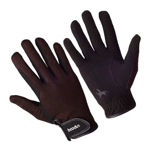 POPETPOP 1 Paar Reithandschuhe Gloves handmuff radlerhandschuhe Handschuhen Hand Schuhe Fahrradhandschuhe wasserdichte Handschuhe Herren Mann Handschuhe zum Reiten Reiterausbildung Coffee von POPETPOP