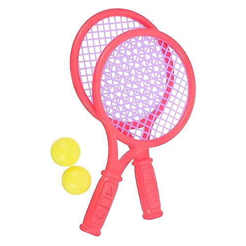 POPETPOP 1 Paar Tennisschläger Und Badmintonschläger Aus Robustem Kunststoff Größe S Ideal Für Kindergarten Und Grundschule Zufällige Muster Perfekte Spiel Requisiten Für Aktive von POPETPOP