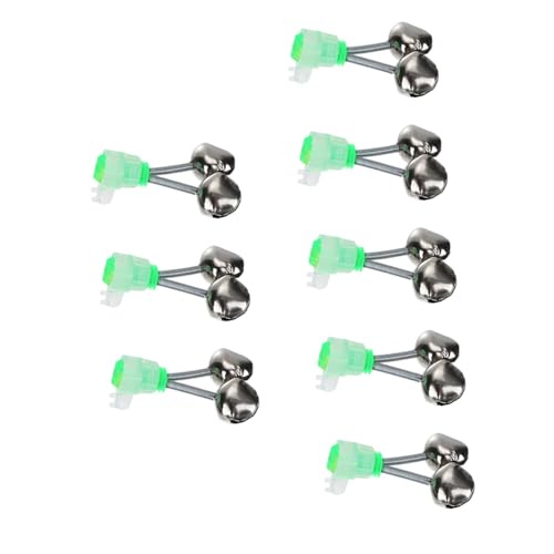 POPETPOP 1 Satz Fischerglocke Verdreifachen Blinker Zander Dreifache Angelhaken Schwenkt Angelzubehör Fishing Accessories Angelalarmglocke Angeln Von Zwillingsglocken Plastik Green 12st von POPETPOP