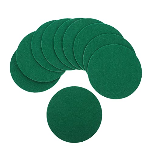 POPETPOP 10St Hockey-Flanell Airhockey Ziel Hockey-Pucks großartig Eishockey Ersatzteile für Air Hockey Tische Air-Hockey-Schubpolster Air-Hockey-Pusher-Pad Chemiefaser aus Polyester Green von POPETPOP