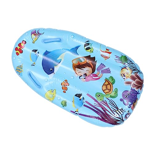 POPETPOP 1Stk schwimmendes Surfbrett Surfbrett Surfboard wasserbahn Surfboard auftriebshilfe Water Toy schwimm Board aufblasbare sonnenliege schwimmboard Blue von POPETPOP