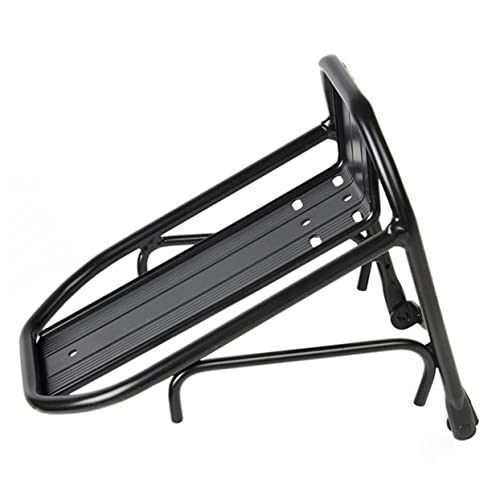 POPETPOP 1stk Fahrradständer Vorderes Ablagefach Für Fahrräder Fahrradtaschenhalterung Fahrrad Frontträger Fahrradhalter Vorne Vordere Halterung Für Fahrrad Aluminiumlegierung Black von POPETPOP