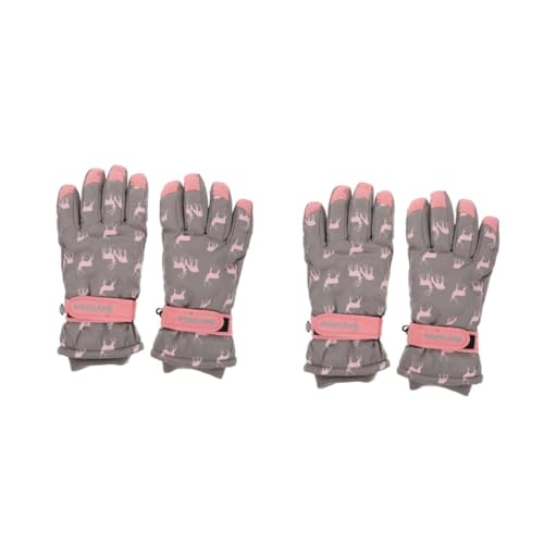 POPETPOP 2 Paar Winterhandschuhe warme Handschuhe für Damen Frauen Handschuhe Vlies thermohandschuhe Thermal Gloves fahrradhandschuhe Outdoor-Wander-Campinghandschuhe Winter-Angelhandschuhe von POPETPOP