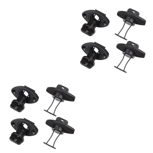 POPETPOP 2 Sätze Kajak Ablassschraube Scupper-stecker Transporter Lochstopfen Für Kajaks Boote Kayak Ablassschraube Boot Ablassschraube Bootsstecker Marine-ablassschraube Black 4 Stück * 2 von POPETPOP