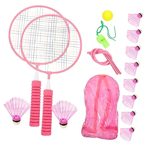 POPETPOP 2 Sätze Tennistasche Badminton Essiggurke Krocket Schläger Art Sportspiel Sportartikel Für Teenager Sportgeräte Sportspielzeug Für Teenager Rosa Aluminiumlegierung von POPETPOP