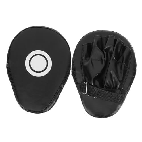 POPETPOP 2St Box-Trainingshandschuhe Boxen Boxing sandsack Training boxtraining boxhandschu Mann Schlagpolster Karate-Pads trete Kampfsport-Schlagschild Schlaghandschuhe für Männer Pu Black von POPETPOP