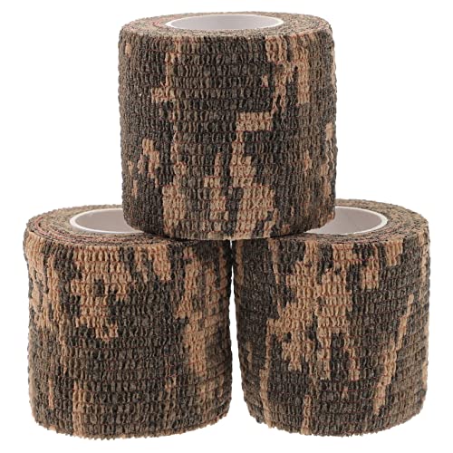 POPETPOP 3 Rollen Tarnband Outdoor-Bänder elastische Tarnbänder Camouflage-Klebebänder Outdoor-Versorgung Tarnung kohäsives Jagdbänder Tarnbänder für den Außenbereich natürliches Latex von POPETPOP