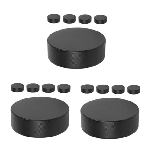 POPETPOP 3 Sätze Sport Eishockey Eishockey-Puck Eishockey-Training Eishockey Wettkampf Puck Eishockey Übungspuck Hockey-Puck-Set Praktisches Eishockey Hockey- Black 5 Stück * 3 von POPETPOP