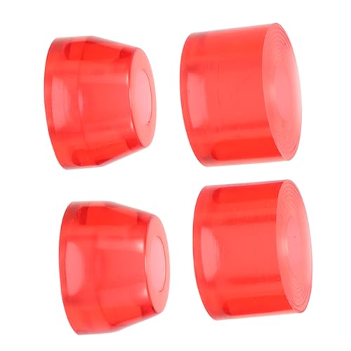 POPETPOP 4 Stück Stoß Dämpfung Kissen Für Skateboard Longboard-buchsen Skateboard Lager Skateboard-Trucks Skateboard-Riser-Pads Stopper Für Rollschuhbremsen Skateboard-Pivot-Cups Pu Rot von POPETPOP