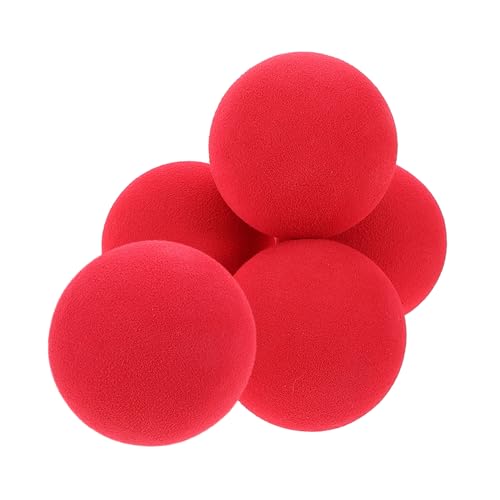 POPETPOP 5st -Baseball Ball Balltraining Ballbälle Baseball-Softball Baseball Ball Weiche Baseballs Baseball-trainingsbälle Baseball Weich Mini-Baseball Baseball Üben Eva Rot von POPETPOP