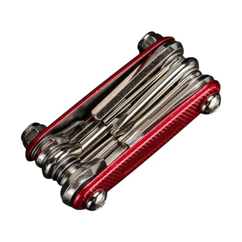 POPETPOP 7 STK Fahrrad Reparieren Reparaturwerkzeug Roller Pedal Reparatur-steckdosen-kit Schlüssel Werkzeug Zur Reparatur Von Fahrrädern Hebel Steckdosen-kit Für Fahrräder Rot Aluminium von POPETPOP