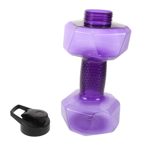 POPETPOP Hantel-wasserbecher Wasserflasche Hantelkessel Hantel Flasche Wasserorganisator Für Den Sport Hantel Tasse Kreative Hantel Trinkflasche Hantel Wasserkrug Violet Pp Wiederverwendbar von POPETPOP