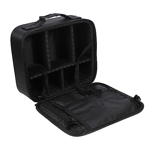 POPETPOP Kasten Aufbewahrungstasche für Angelausrüstung Angelköder Angelhaken Angeltasche Fishing Tackle Angel rucksäcke anglerzubehör hechtköder Oxford-Stoff mit hoher Dichte Black von POPETPOP