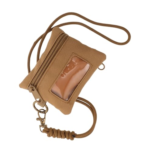 POPETPOP Mini-multifunktions-geldbörse Bifold-geldbörse Für Jeden Tag Brieftaschengeld Geldfach Sportliche Geldbörse Debit-geldbörse Sandsack Werkzeugtasche Beutelhalter Oxford-Stoff Khaki von POPETPOP