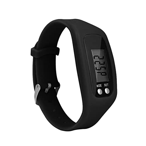 POPETPOP Sportuhr Uhren Schrittzähler zum Gehen Schauen Sie klug Edelstahluhr Smartwatch Kalorien Monitor Uhr Schrittzähler Armband LED Tracking-Gerät Anschauen Fitness von POPETPOP