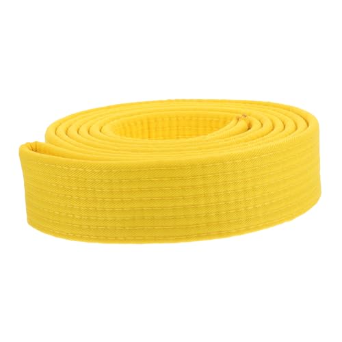 POPETPOP Taekwondo-Gürtel Gürtelhalter für den Kampfsport Taekwondo-Kick Kampfsport-Pads Kampfkunst Utility Belt baumwollband Karate-Kostümgürtel Karategürtel geschenkt Baumwolle Yellow von POPETPOP