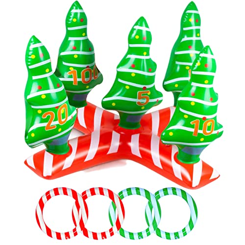 POPOYU Weihnachten Ringwurfspiel Erwachsene,Aufblasbare Werfen Spiel Aufblasbares Weihnachtsspiele,Familien Weihnachtsparty Spiel Weihnachten Stapeln Ring Spiel für Kinder Weihnachten Party Favors POPOYU Weihnachten Ringwurfspiel Erwachsene,Aufblasbare Werfen Spiel Aufblasbares Weihnachtsspiele,Familien Weihnachtsparty Spiel Weihnachten Stapeln Ring Spiel für Kinder Weihnachten Party Favors von POPOYU