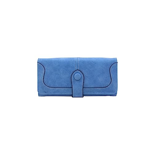 PORRASSO Damen Geldbörse Geldbeutel Kreditkartenetui Brieftasche Multifunktional PU Portemonnaie Kartenetui Geldbörse mit 17 Kartenfächern Blau PORRASSO Damen Geldbörse Geldbeutel Kreditkartenetui Brieftasche Multifunktional PU Portemonnaie Kartenetui Geldbörse mit 17 Kartenfächern Blau von PORRASSO