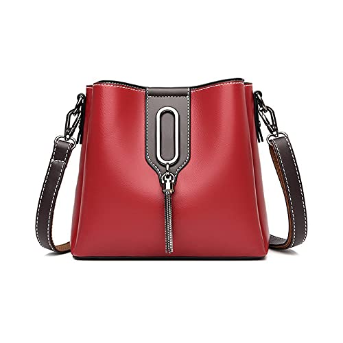PORRASSO Damen Handtasche Mode Beuteltasche Umhängetasche Henkeltasche Hobo Taschen Leder Wasserdicht Schultertasche für Reisen Arbeit Täglichen Gebrauch Rot PORRASSO Damen Handtasche Mode Beuteltasche Umhängetasche Henkeltasche Hobo Taschen Leder Wasserdicht Schultertasche für Reisen Arbeit Täglichen Gebrauch Rot von PORRASSO