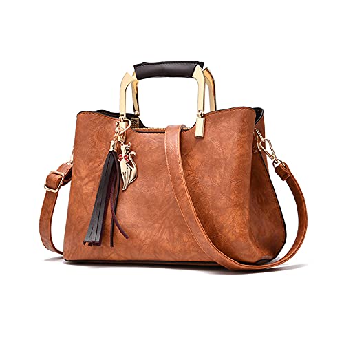 PORRASSO Damen Handtasche Schultertasche Frauen Mode Umhängetasche PU Leder Henkeltasche Top Griff Taschen Gelb PORRASSO Damen Handtasche Schultertasche Frauen Mode Umhängetasche PU Leder Henkeltasche Top Griff Taschen Gelb von PORRASSO