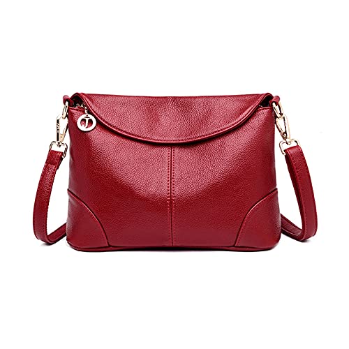 PORRASSO Damen Umhängetasche Mode Schultertasche Henkeltasche Wasserdicht Handtasche für Dating Arbeit Reisen Täglichen Gebrauch Rot PORRASSO Damen Umhängetasche Mode Schultertasche Henkeltasche Wasserdicht Handtasche für Dating Arbeit Reisen Täglichen Gebrauch Rot von PORRASSO