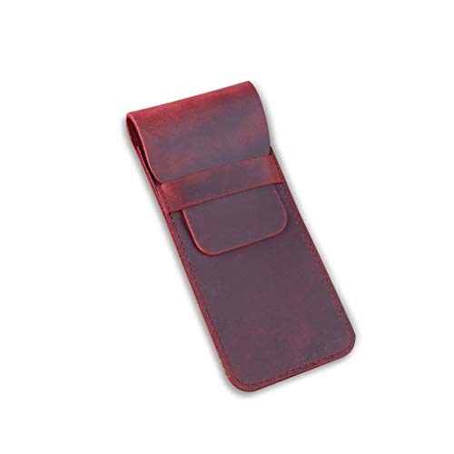 PORRASSO Federmappe Leder Edles Stifteetui Leder Stilvolles Soft Pen Schutz Schutzhülle Herren Damen Handgemacht Mehrzweckorganisator-Halter Office Work Weinrot PORRASSO Federmappe Leder Edles Stifteetui Leder Stilvolles Soft Pen Schutz Schutzhülle Herren Damen Handgemacht Mehrzweckorganisator-Halter Office Work Weinrot von PORRASSO