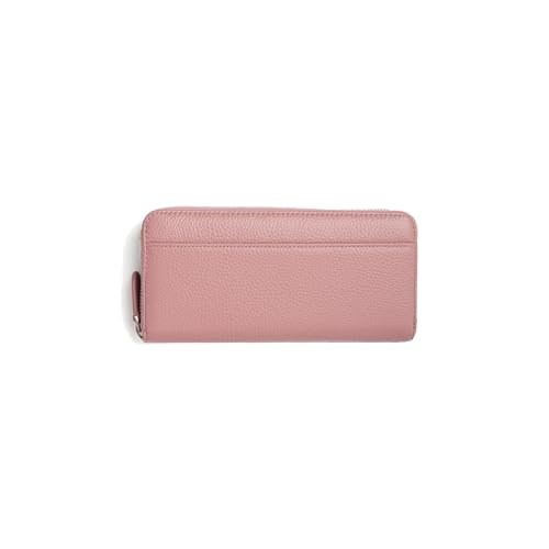 PORRASSO Geldbeutel Damen Leder Geldbörse mit RFID Blockierung Large Portemonnaie Minimalistisch Lange Brieftasche Rosa von PORRASSO