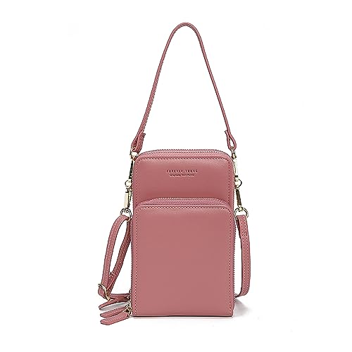 PORRASSO Handy Umhängetasche Touchscreen Crossbody Kleine Handytasche Mädchen Schultertasche PU Clutch Bag für Dating Einkaufen Reise Rosa PORRASSO Handy Umhängetasche Touchscreen Crossbody Kleine Handytasche Mädchen Schultertasche PU Clutch Bag für Dating Einkaufen Reise Rosa von PORRASSO