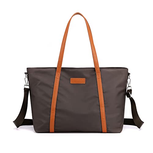 PORRASSO Laptop Tote Bag Damen Handtasche 15.6 Zoll Laptoptasche Casual Schultertasche Umhängetasche Crossbody Bag für Einkaufen Schule Reisen Arbeit Braun PORRASSO Laptop Tote Bag Damen Handtasche 15.6 Zoll Laptoptasche Casual Schultertasche Umhängetasche Crossbody Bag für Einkaufen Schule Reisen Arbeit Braun von PORRASSO