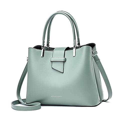 PORRASSO Mode Handtasche Damen Henkeltasche Schultertasche Frauen Umhängetasche PU Leder Beuteltasche Top Griff Taschen Grün PORRASSO Mode Handtasche Damen Henkeltasche Schultertasche Frauen Umhängetasche PU Leder Beuteltasche Top Griff Taschen Grün von PORRASSO