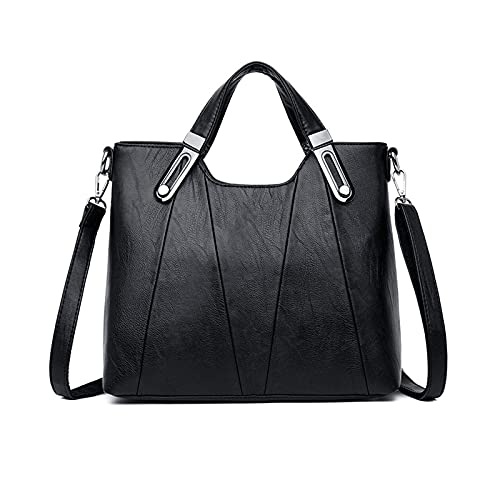 PORRASSO Mode Schultertasche Damen Handtasche Frauen Umhängetasche PU Leder Wasserdicht Henkeltasche für Arbeit Reisen Täglichen Gebrauch Schwarz PORRASSO Mode Schultertasche Damen Handtasche Frauen Umhängetasche PU Leder Wasserdicht Henkeltasche für Arbeit Reisen Täglichen Gebrauch Schwarz von PORRASSO