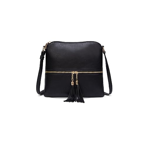 PORRASSO Mode Umhängetasche Damen Schultertasche Beuteltasche PU Handtasche für Reisen Arbeit Täglichen Gebrauch Schwarz PORRASSO Mode Umhängetasche Damen Schultertasche Beuteltasche PU Handtasche für Reisen Arbeit Täglichen Gebrauch Schwarz von PORRASSO